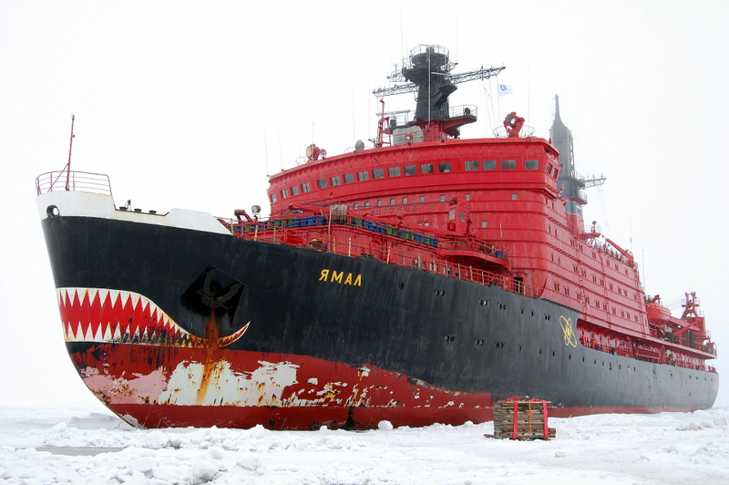 Russia’s Yamal icebreaker in 1994. Photo credit Wikimedia Commons